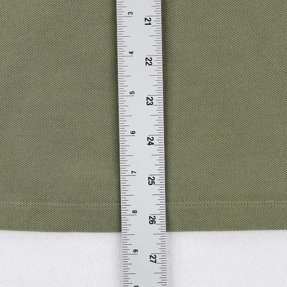 Fjallraven Ovik Polo Shirt Mens Large Green Outdoor Hiking Cotton Knit Casual - Picture 9 of 10